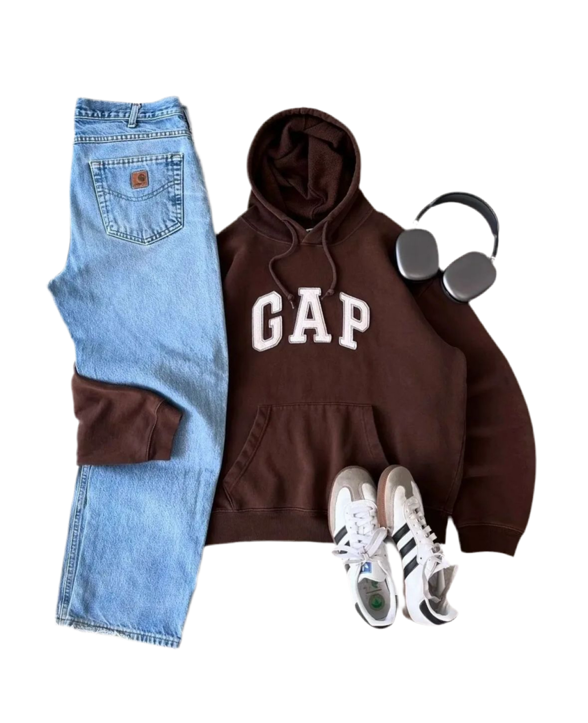 Complete outfit brown fashion simple