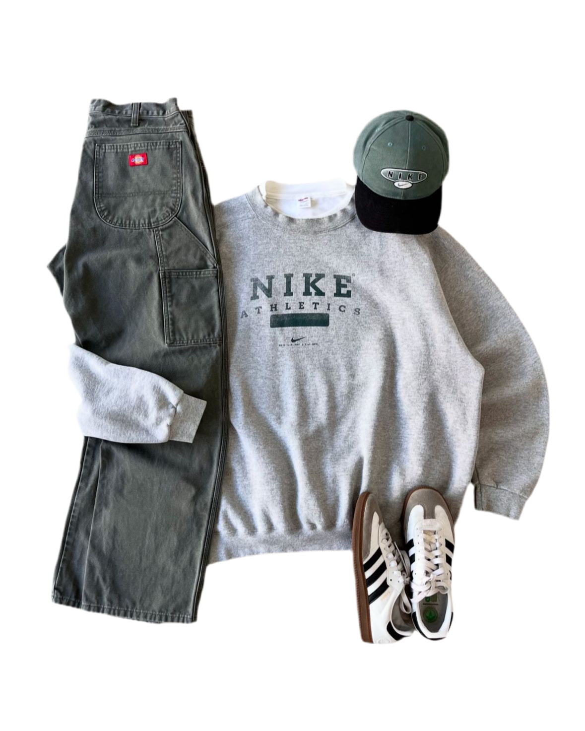 Complete outfit american 90s olive